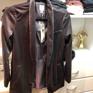 NWT Lauren Conrad Velvet Blazer